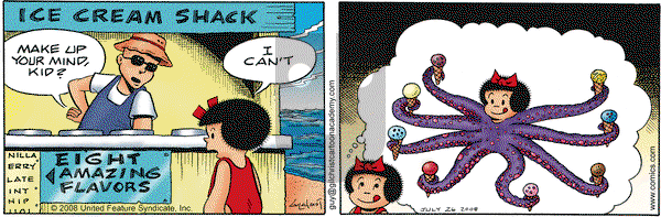 Nancy on Saturday July 26, 2008 Comic Strip