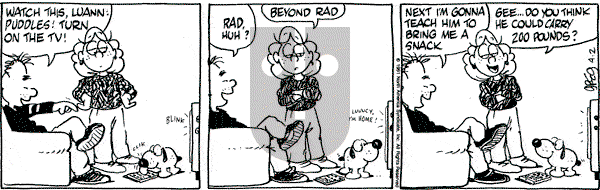 Luann on Tuesday April 2, 1991 Comic Strip