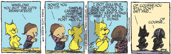Prickly City on Saturday December 13, 2008 Comic Strip