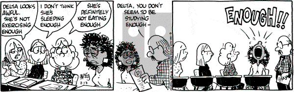 Luann on Tuesday February 13, 1990 Comic Strip