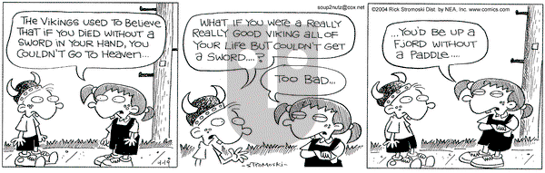Soup to Nutz - Old on Monday April 19, 2004 Comic Strip