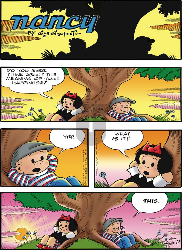 Nancy on Sunday April 23, 2017 Comic Strip