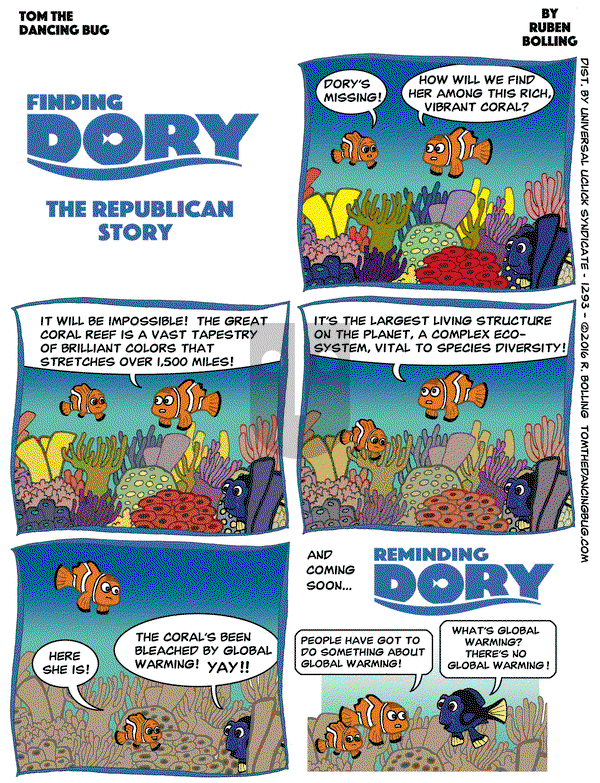 Tom the Dancing Bug on Friday June 24, 2016 Comic Strip