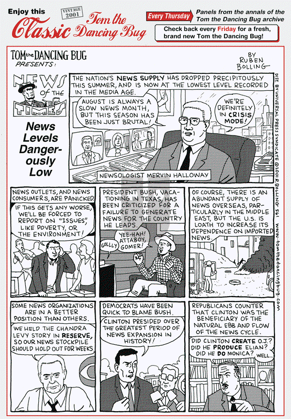 Tom the Dancing Bug on Thursday March 15, 2018 Comic Strip