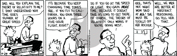 Calvin and Hobbes - Friday April 29, 1994 Comic Strip