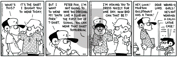 FoxTrot - Monday August 31, 1998 Comic Strip