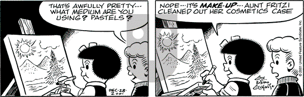 Nancy on Wednesday January 30, 2002 Comic Strip