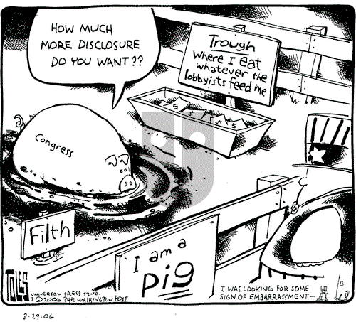 Tom Toles on Wednesday March 29, 2006 Comic Strip