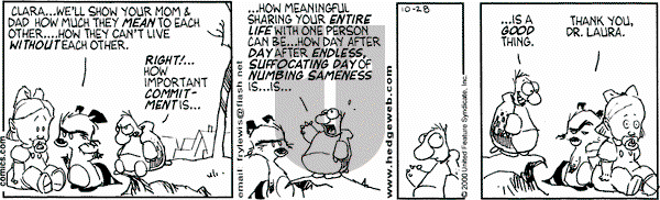 Over the Hedge on Saturday October 28, 2000 Comic Strip
