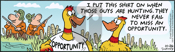 Frank and Ernest on Saturday October 26, 2019 Comic Strip