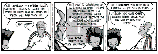 The Boondocks on Saturday August 14, 1999 Comic Strip