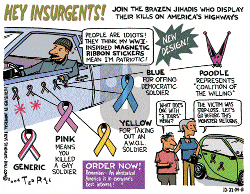 Ted Rall on Saturday December 25, 2004 Comic Strip
