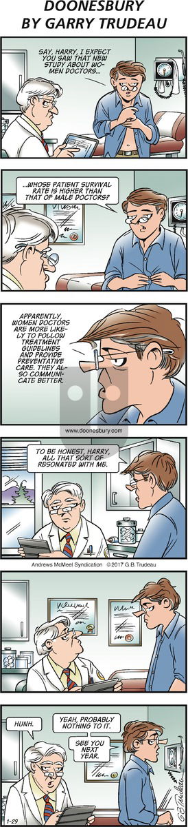 Doonesbury on Sunday January 29, 2017 Comic Strip