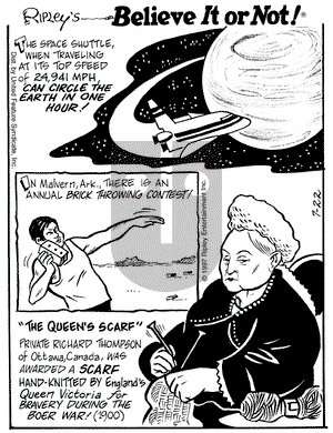 Ripley's Believe It or Not on Tuesday July 22, 1997 Comic Strip