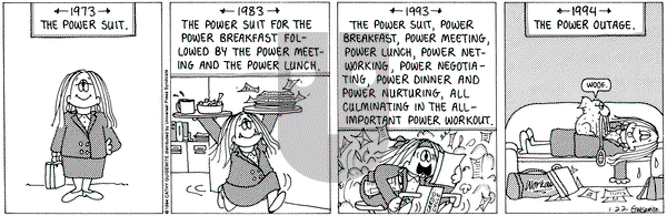 Cathy Classics on Saturday January 22, 1994 Comic Strip