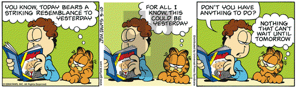 Garfield on Wednesday March 10, 2004 Comic Strip