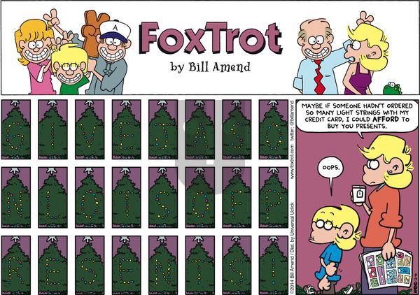 FoxTrot - Sunday December 14, 2014 Comic Strip