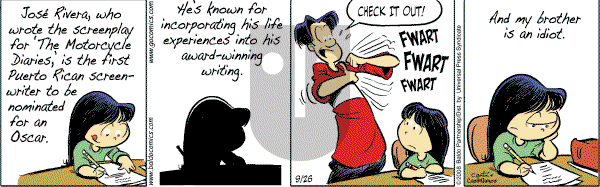 Baldo on Friday September 26, 2008 Comic Strip