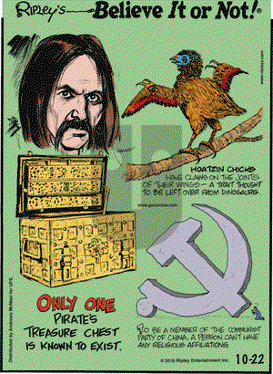Ripley's Believe It or Not on Monday October 22, 2018 Comic Strip
