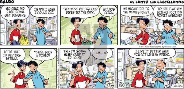 Baldo on Sunday March 2, 2014 Comic Strip