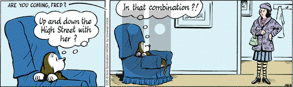 Fred Basset - Wednesday March 30, 2016 Comic Strip