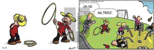 Frazz on Monday April 19, 2004 Comic Strip