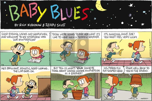 Baby Blues on Sunday July 6, 2014 Comic Strip