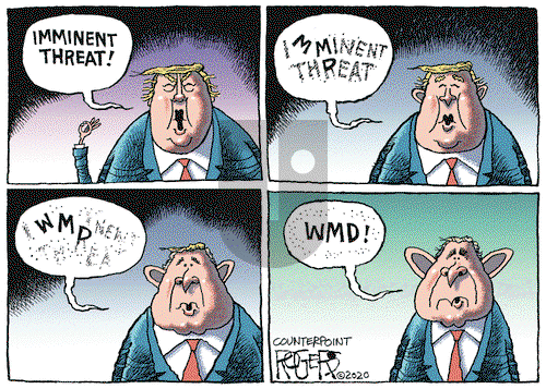 Rob Rogers on Wednesday January 15, 2020 Comic Strip