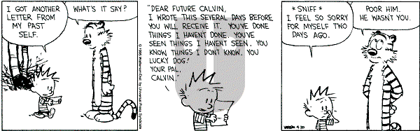 Calvin and Hobbes - Thursday April 20, 1995 Comic Strip