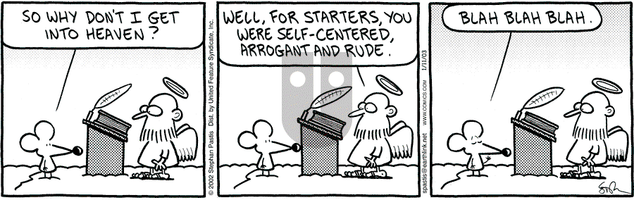Pearls Before Swine - Saturday January 11, 2003 Comic Strip