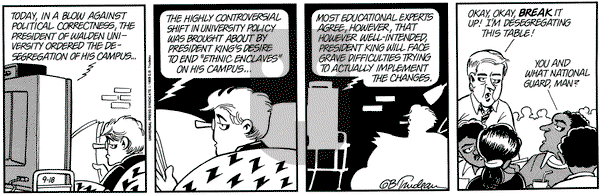 Doonesbury on Saturday September 18, 1993 Comic Strip
