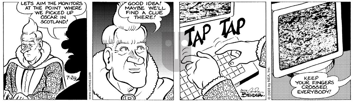 Alley Oop - Tuesday July 29, 2003 Comic Strip