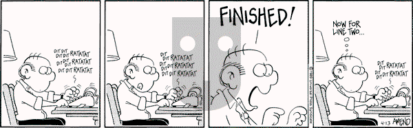FoxTrot - Thursday April 13, 1989 Comic Strip