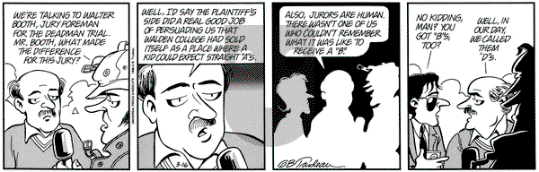 Doonesbury on Wednesday March 16, 1994 Comic Strip