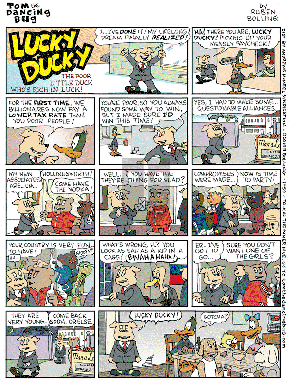 Tom the Dancing Bug on Friday October 18, 2019 Comic Strip