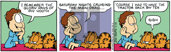 Garfield on Friday November 10, 1995 Comic Strip