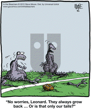 In the Bleachers on Tuesday August 6, 2013 Comic Strip