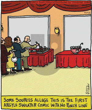 The Argyle Sweater on Wednesday November 13, 2013 Comic Strip