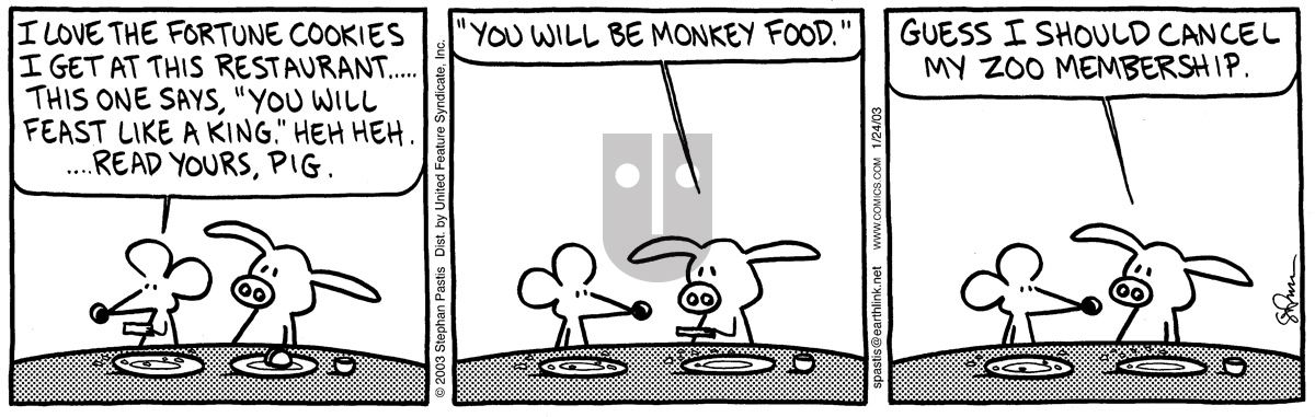 Pearls Before Swine - Friday January 24, 2003 Comic Strip