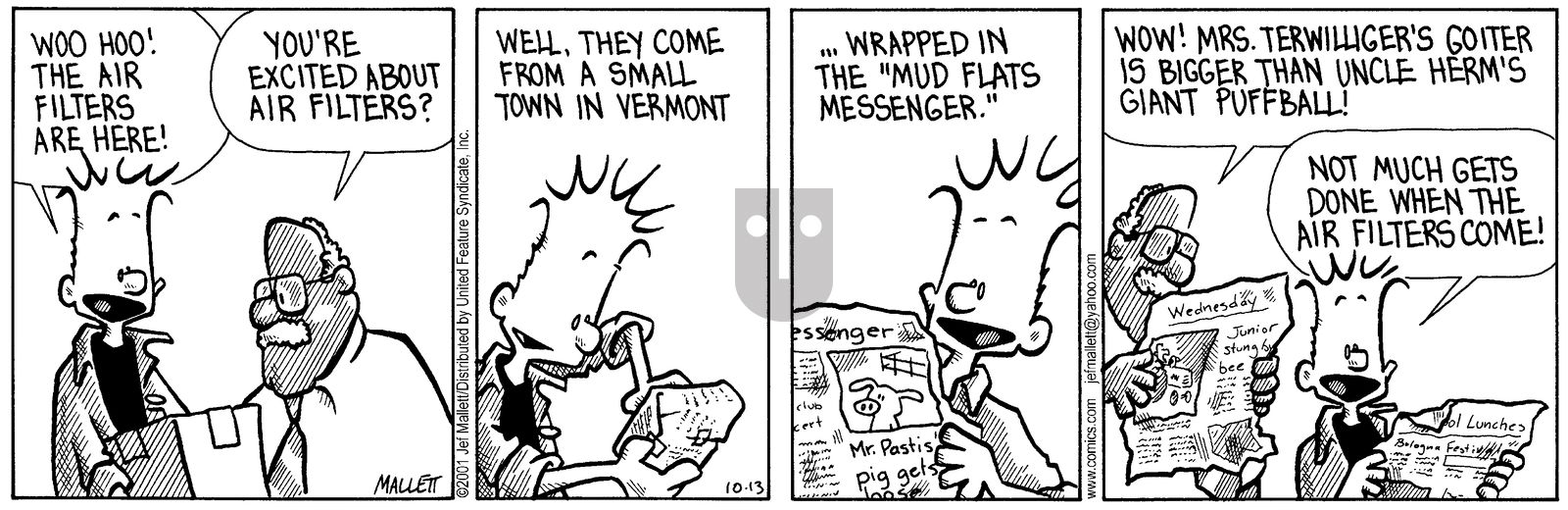 Frazz - Saturday October 13, 2001 Comic Strip