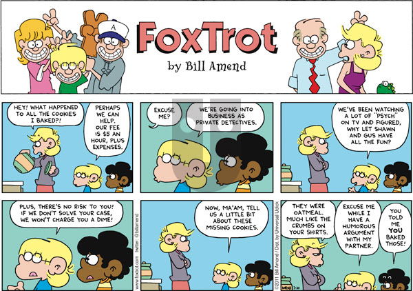 FoxTrot on Sunday March 20, 2011 Comic Strip