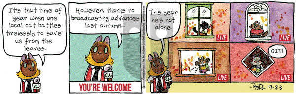 Breaking Cat News on Monday September 23, 2019 Comic Strip