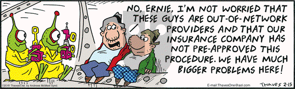 Frank and Ernest on Thursday February 15, 2018 Comic Strip