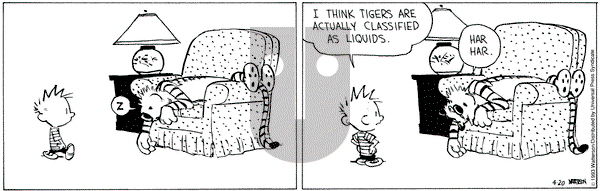 Calvin and Hobbes on Tuesday April 20, 1993 Comic Strip