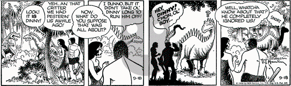 Alley Oop on Tuesday September 18, 1956 Comic Strip