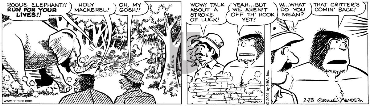 Alley Oop - Friday February 23, 2001 Comic Strip