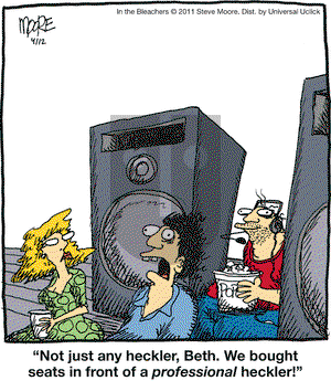 In the Bleachers on Tuesday April 12, 2011 Comic Strip
