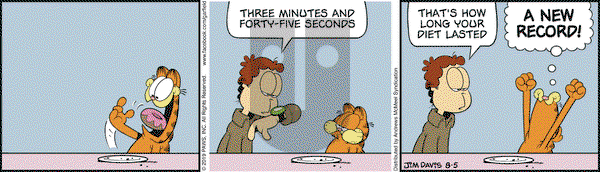 Garfield on Monday August 5, 2019 Comic Strip