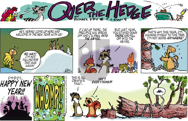 Over the Hedge on Sunday December 28, 2014 Comic Strip