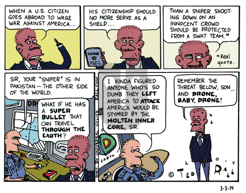 Ted Rall on Monday March 3, 2014 Comic Strip